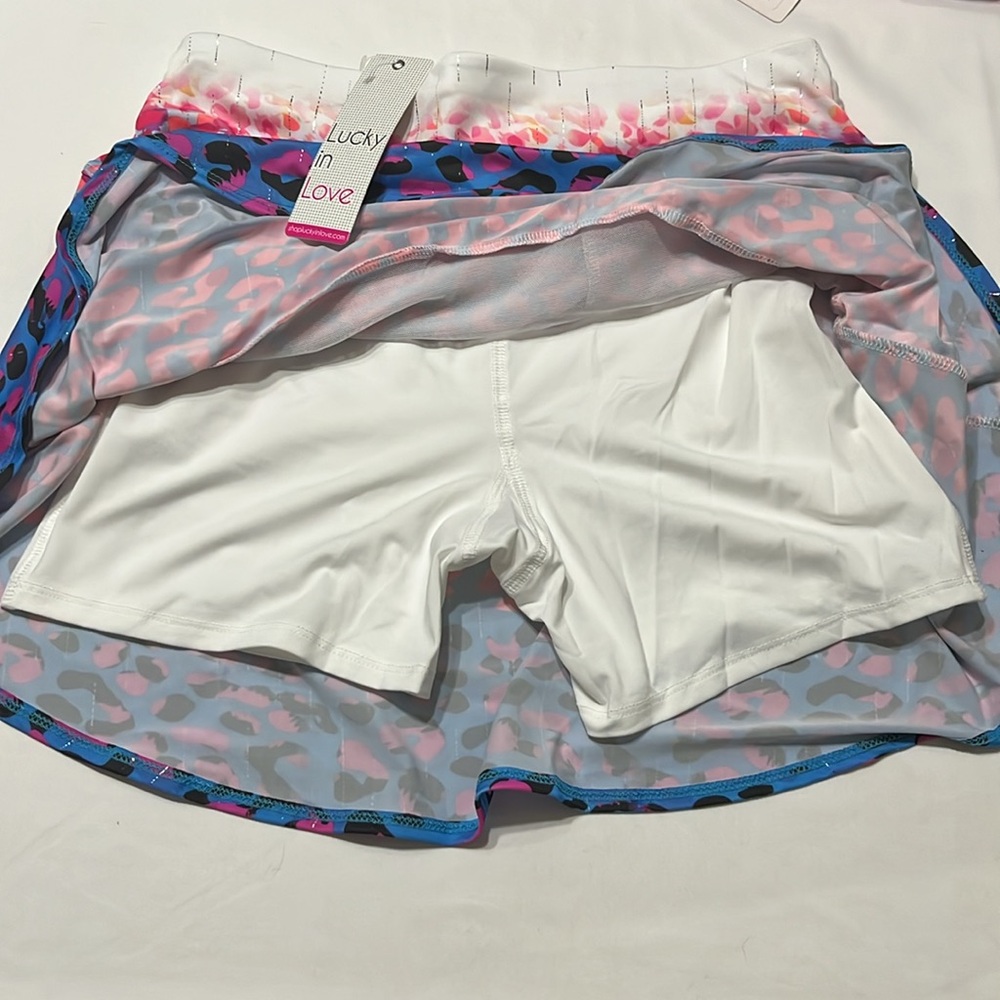 Lucky in Love Lucky Leopard Golf Skort Multi NWT - Picture 9 of 9